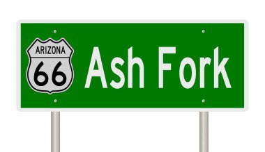 İşaretli yeşil 3D otoyol