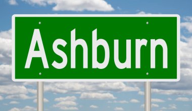 İşaretli yeşil 3D otoyol