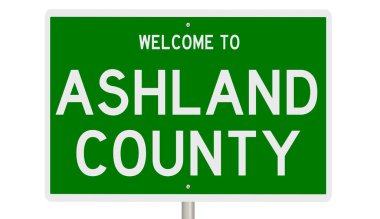 İşaretli yeşil 3D otoyol