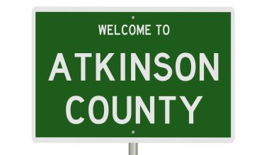 İşaretli yeşil 3D otoyol