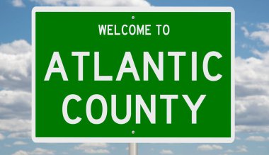 İşaretli yeşil 3D otoyol