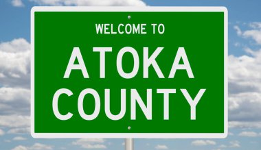 İşaretli yeşil 3D otoyol