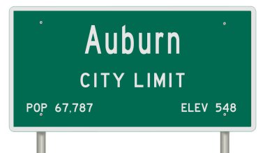 İşaretli yeşil 3D otoyol