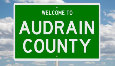 İşaretli yeşil 3D otoyol