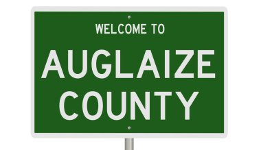 İşaretli yeşil 3D otoyol