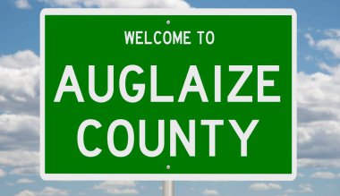 İşaretli yeşil 3D otoyol