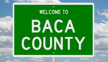 İşaretli yeşil 3D otoyol