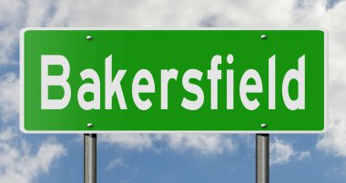 İşaretli yeşil 3D otoyol