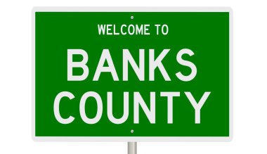 İşaretli yeşil 3D otoyol