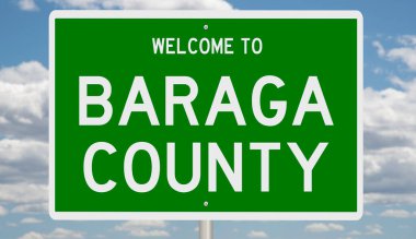 İşaretli yeşil 3D otoyol