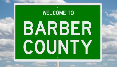 İşaretli yeşil 3D otoyol