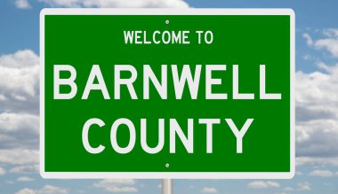 İşaretli yeşil 3D otoyol