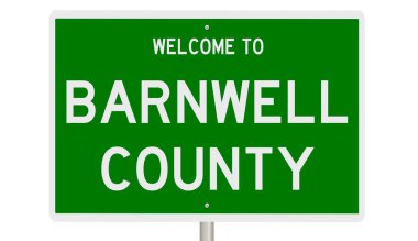 İşaretli yeşil 3D otoyol