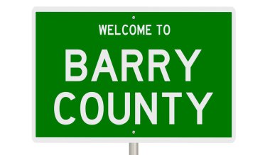 İşaretli yeşil 3D otoyol