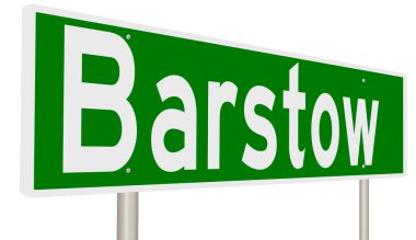 İşaretli yeşil 3D otoyol