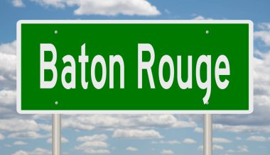 İşaretli yeşil 3D otoyol