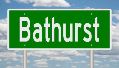 İşaretli yeşil 3D otoyol