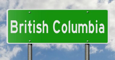 İşaretli yeşil 3D otoyol