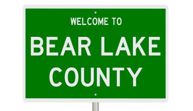 İşaretli yeşil 3D otoyol