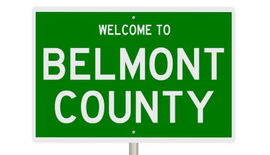 İşaretli yeşil 3D otoyol