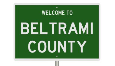 İşaretli yeşil 3D otoyol