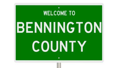 İşaretli yeşil 3D otoyol