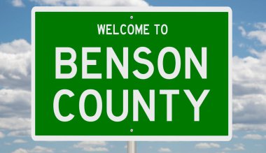 İşaretli yeşil 3D otoyol