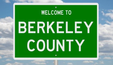 İşaretli yeşil 3D otoyol