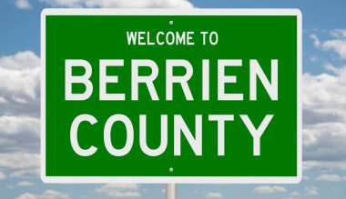 İşaretli yeşil 3D otoyol