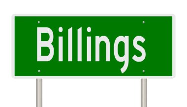 İşaretli yeşil 3D otoyol