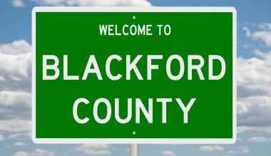 İşaretli yeşil 3D otoyol