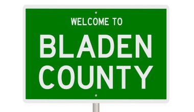 İşaretli yeşil 3D otoyol