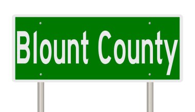 İşaretli yeşil 3D otoyol