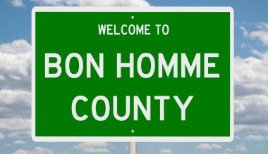 İşaretli yeşil 3D otoyol