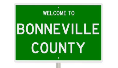 İşaretli yeşil 3D otoyol