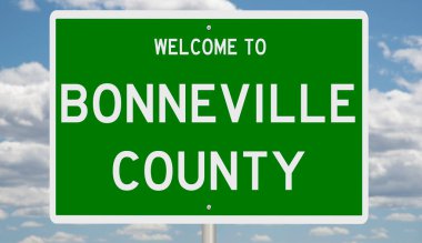 İşaretli yeşil 3D otoyol