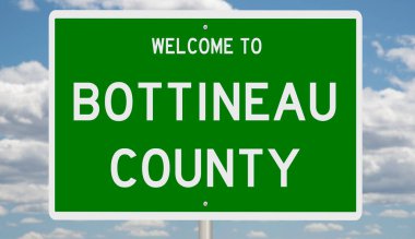 İşaretli yeşil 3D otoyol