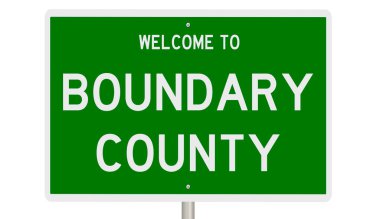 İşaretli yeşil 3D otoyol