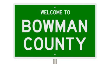 İşaretli yeşil 3D otoyol