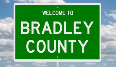 İşaretli yeşil 3D otoyol