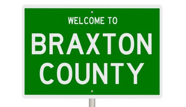 İşaretli yeşil 3D otoyol