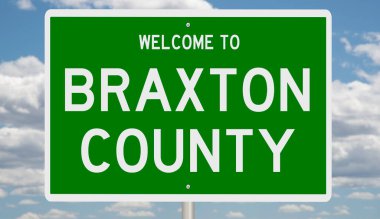 İşaretli yeşil 3D otoyol