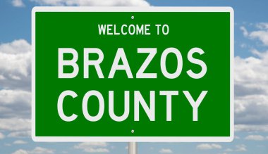 İşaretli yeşil 3D otoyol