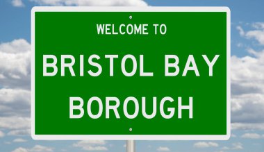 İşaretli yeşil 3D otoyol