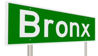 İşaretli yeşil 3D otoyol