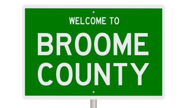 İşaretli yeşil 3D otoyol