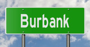 İşaretli yeşil 3D otoyol