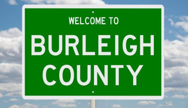 İşaretli yeşil 3D otoyol