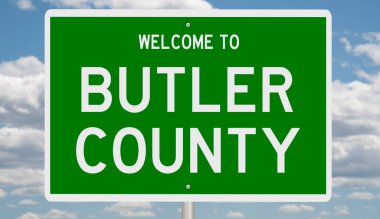 İşaretli yeşil 3D otoyol