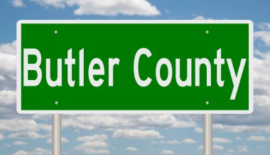 İşaretli yeşil 3D otoyol